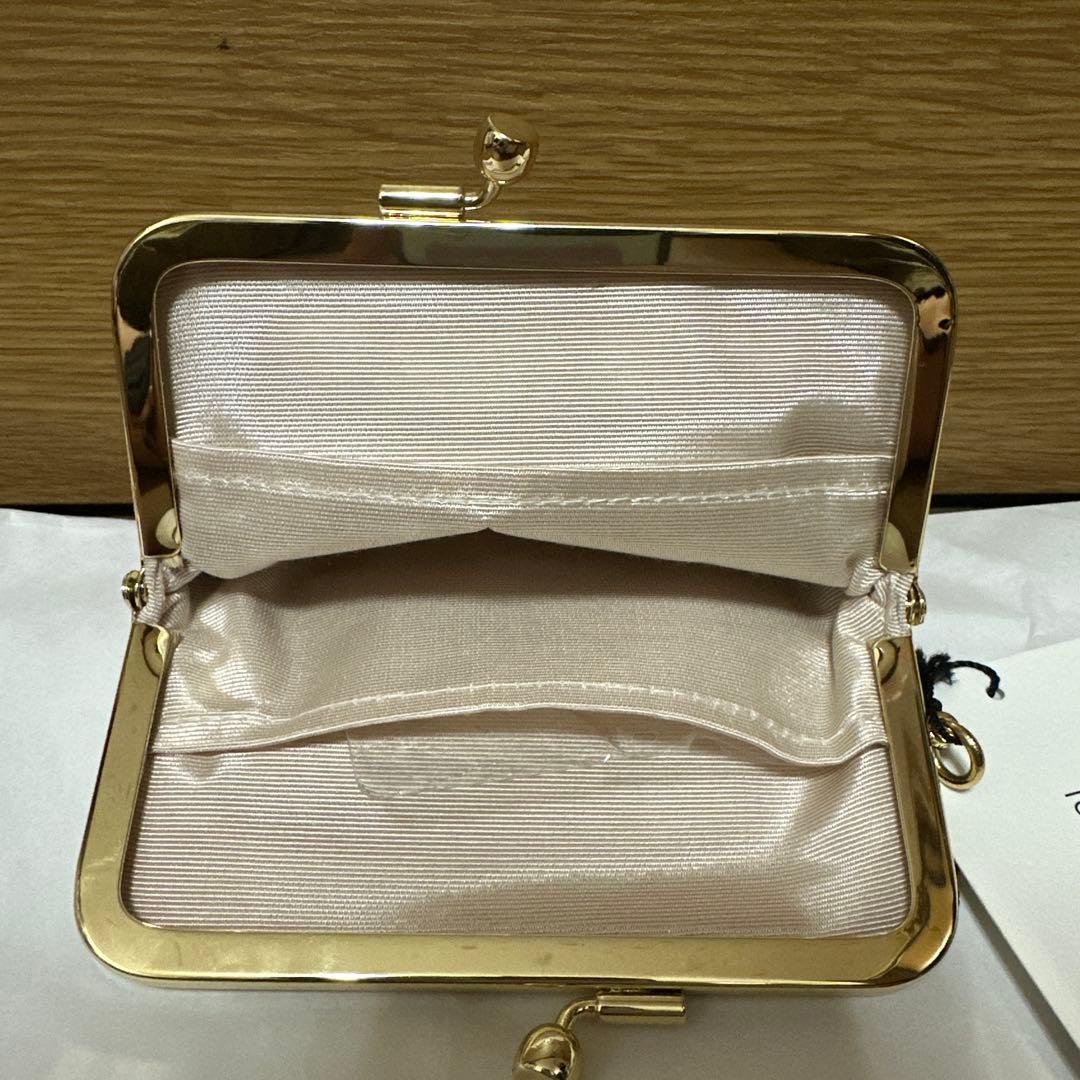 「新品未使用品」Tomorrow Fabric西陣織チェーン付ミニ財布　桜
