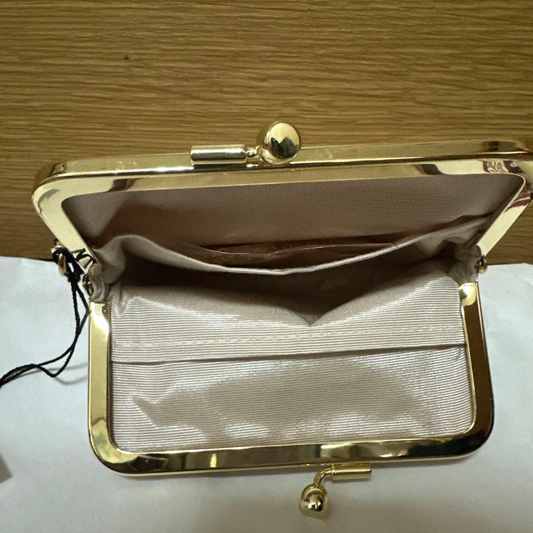 「新品未使用品」Tomorrow Fabric西陣織チェーン付ミニ財布　桜