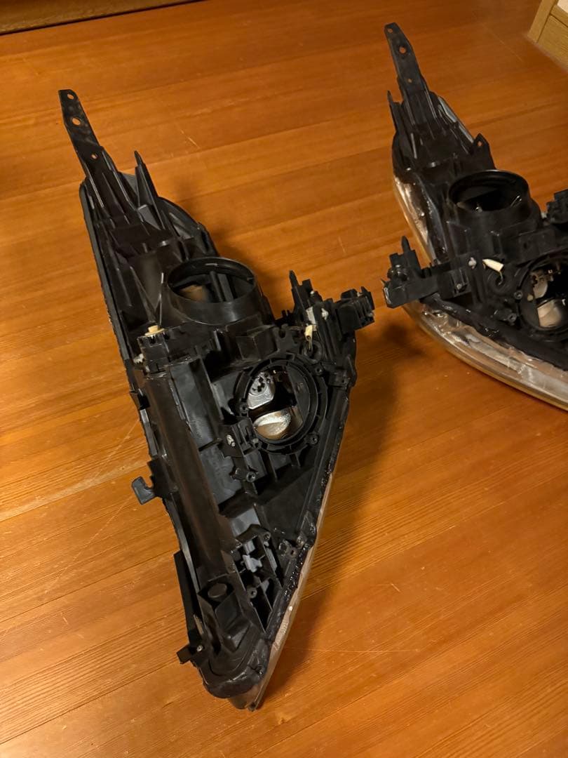 フェアレディZ Z34 インナーブラック加工 ヘッドライト 左右セット