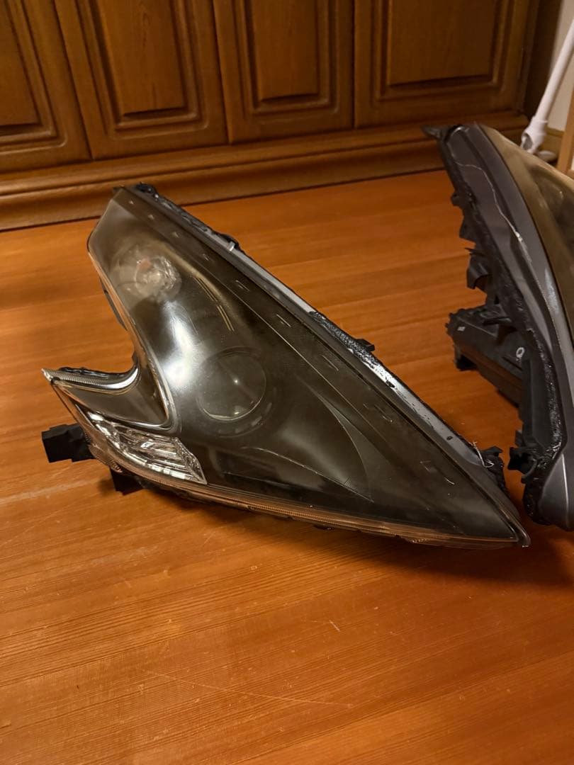 フェアレディZ Z34 インナーブラック加工 ヘッドライト 左右セット