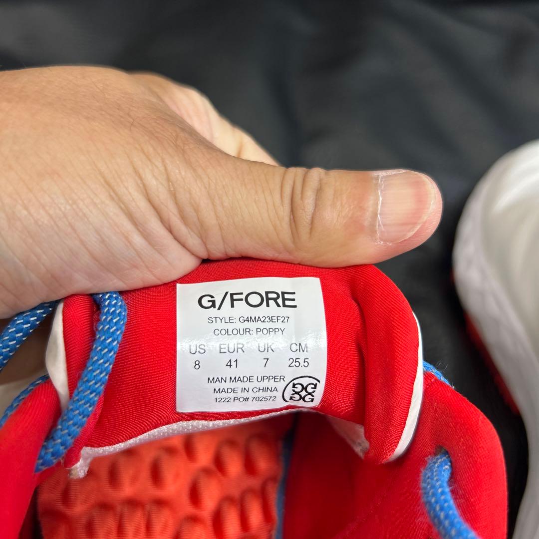 再値下げ‼️Ｇ/ＦＯＲＥ　ゴルフシューズ ホワイト/レッド/ブルー カモフラージュ