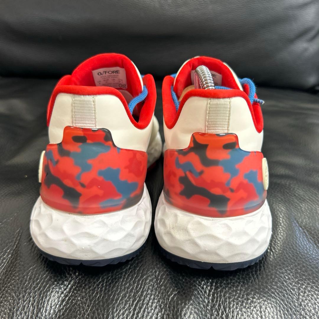 再値下げ‼️Ｇ/ＦＯＲＥ　ゴルフシューズ ホワイト/レッド/ブルー カモフラージュ