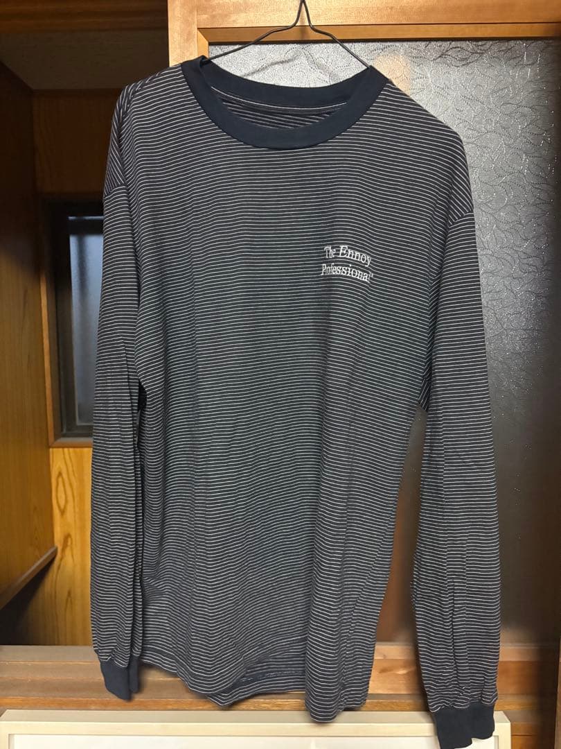 The ennoy official border shirts ネイビー