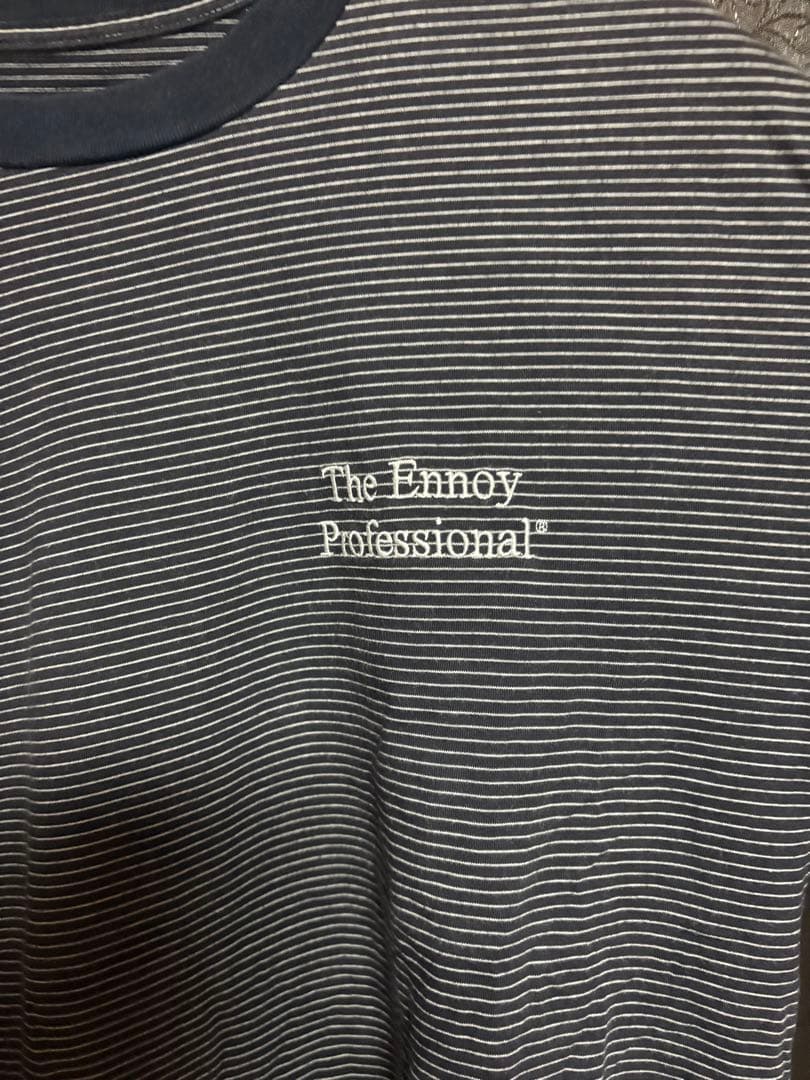 The ennoy official border shirts ネイビー