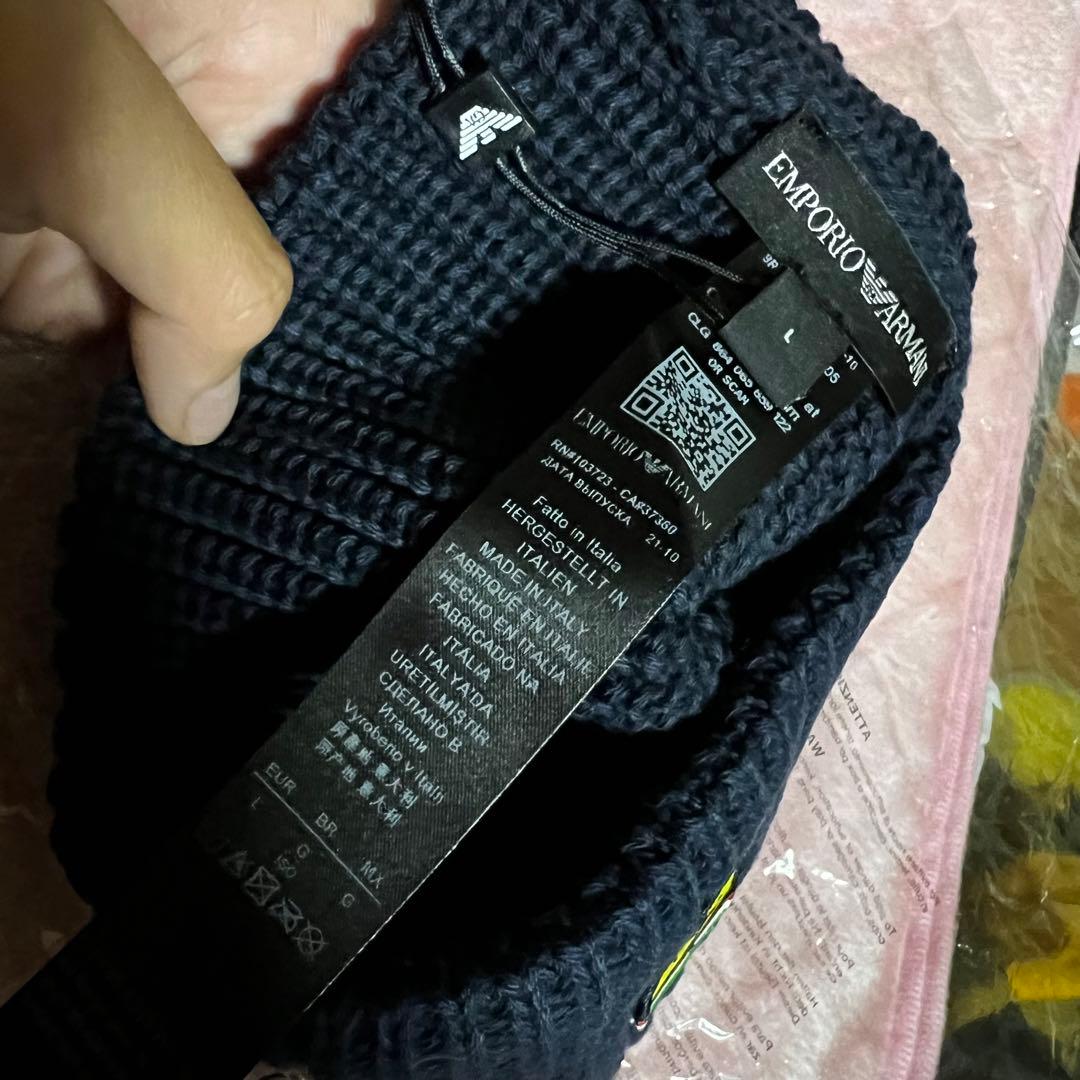 フェラーリ　アルマーニ　ニット帽子　L タグ付き新品未使用