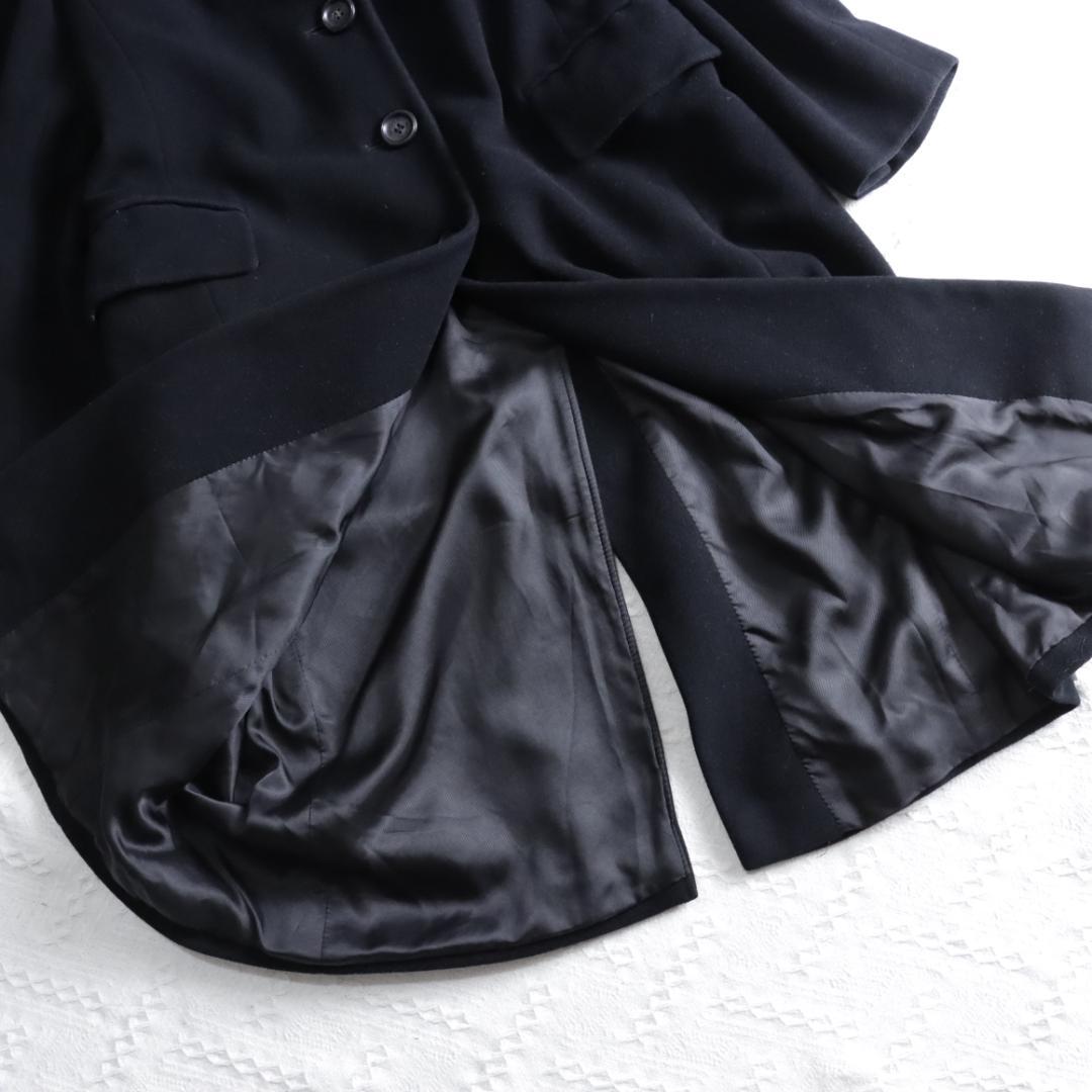 高級ウール　マックスマーラ　チェスターコート　WEEKEND　ブラック　マキシ