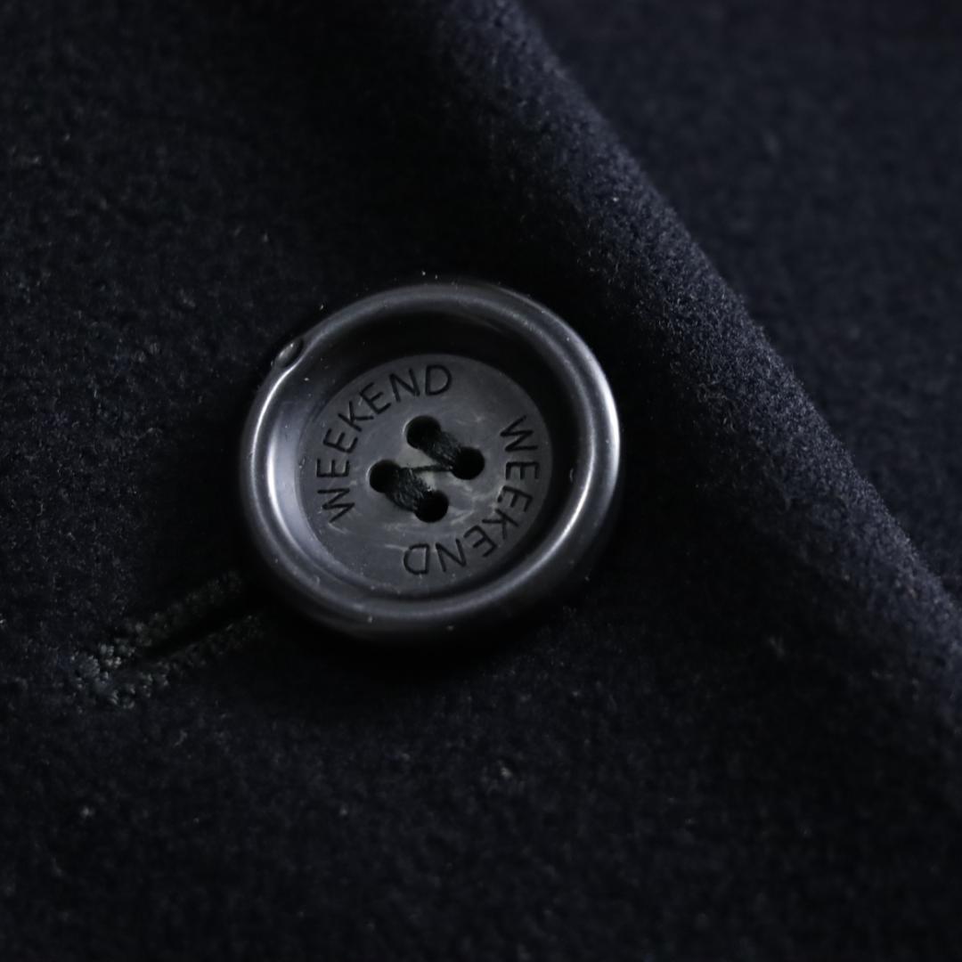 高級ウール　マックスマーラ　チェスターコート　WEEKEND　ブラック　マキシ