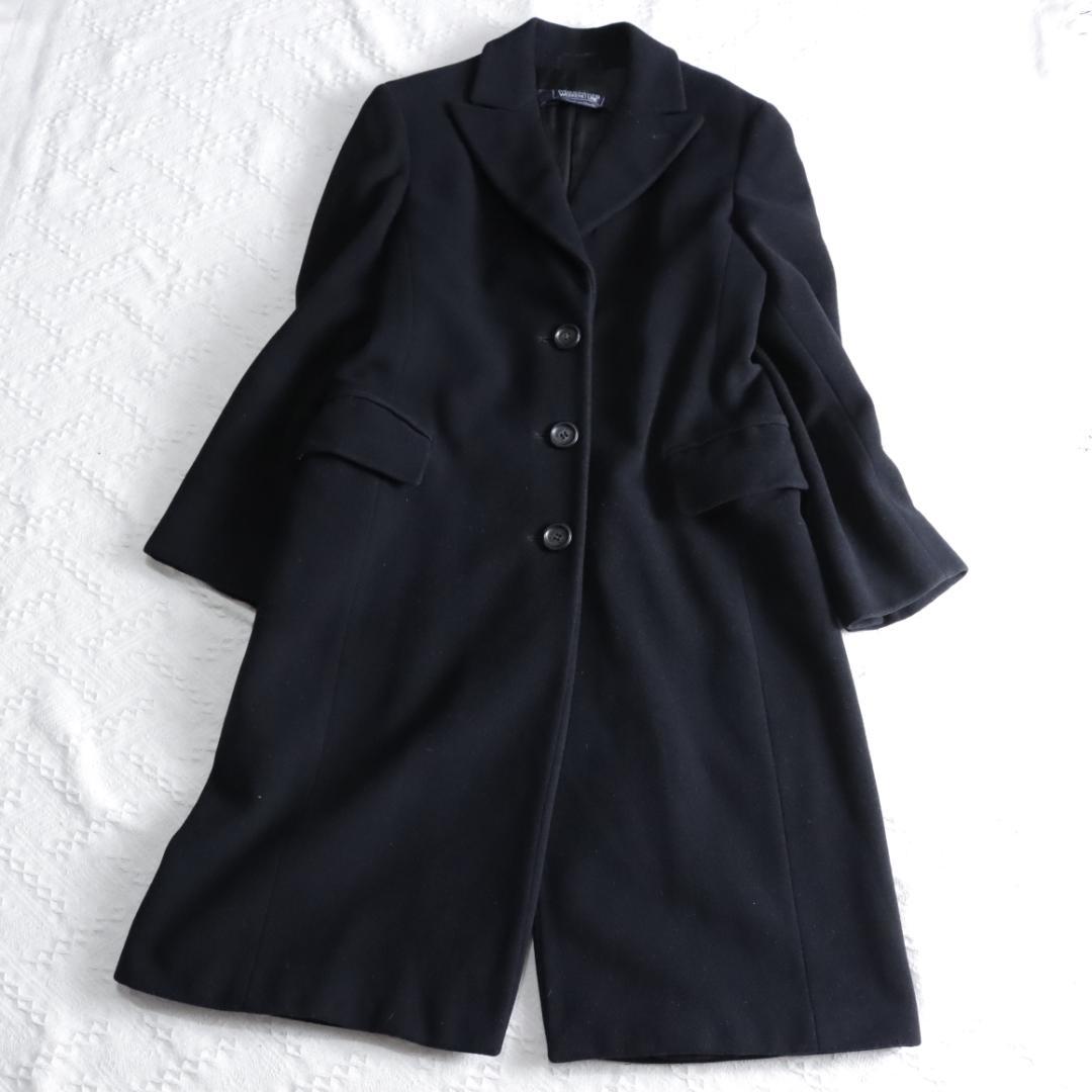 高級ウール　マックスマーラ　チェスターコート　WEEKEND　ブラック　マキシ