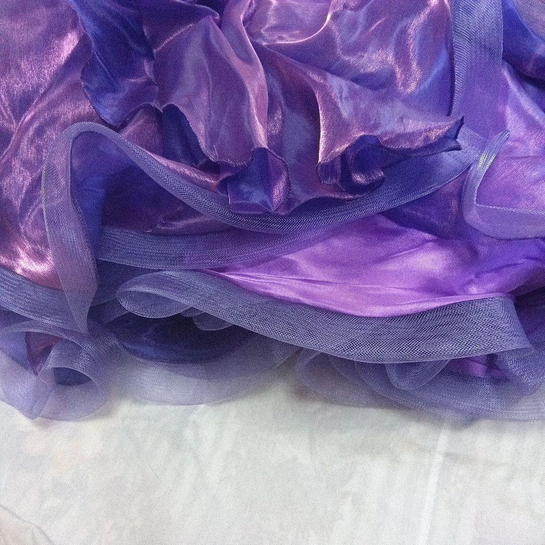 紫の社交ダンススタンダードドレス　Lサイズ