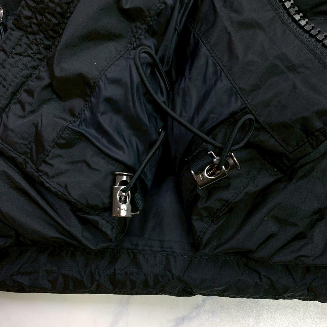 ポロラルフローレン ダウンベスト ビッグポニー 星条旗ワッペン 黒 L　D933