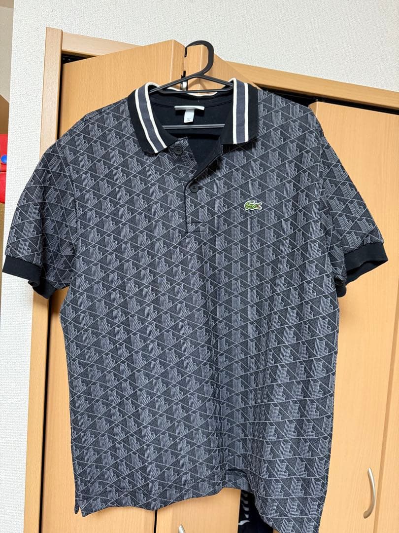 Lacoste モノグラムジャカードポロシャツ