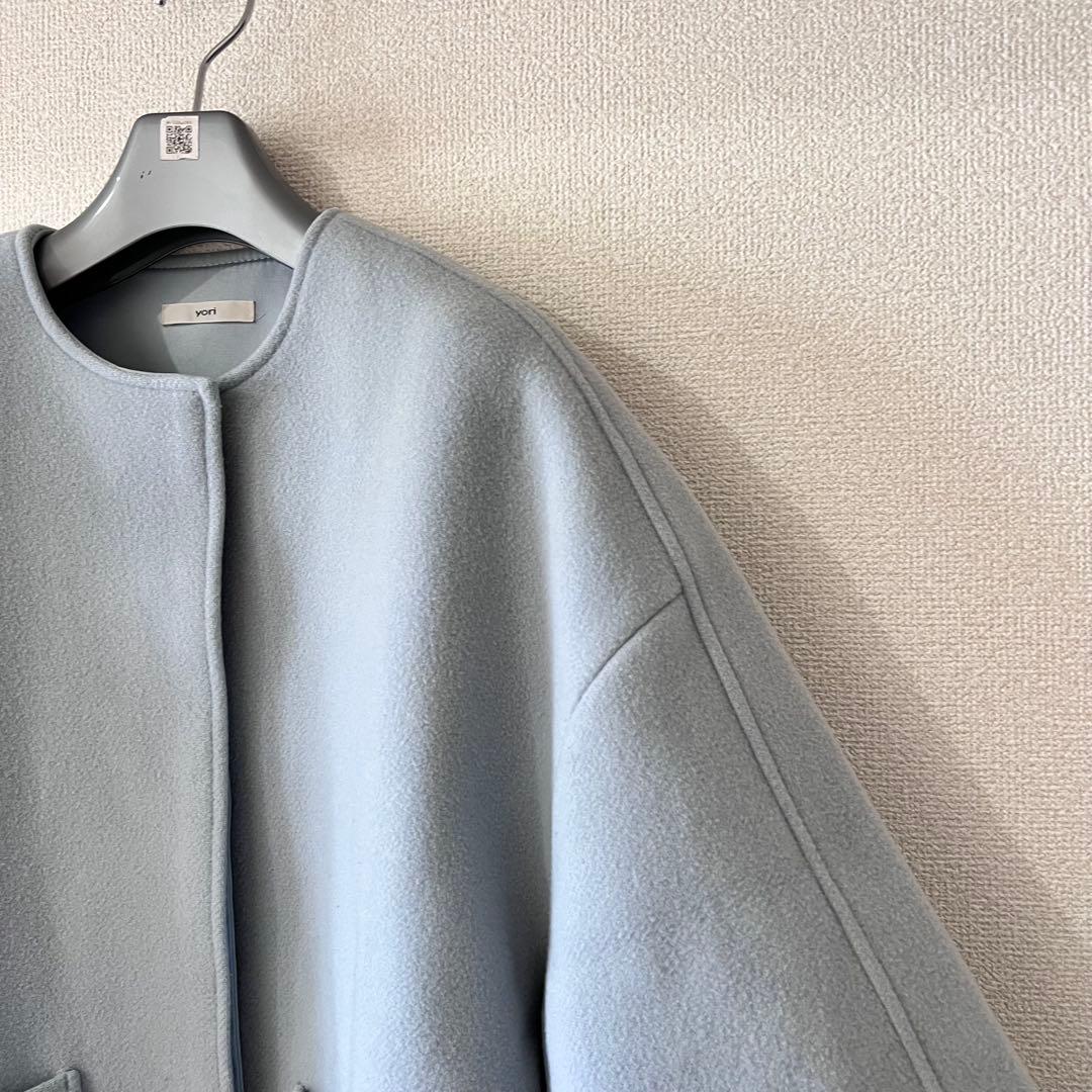 yori ウールノーカラーコート
