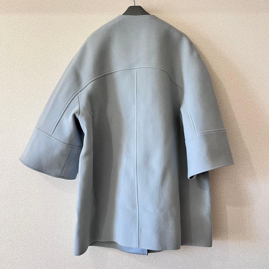 yori ウールノーカラーコート