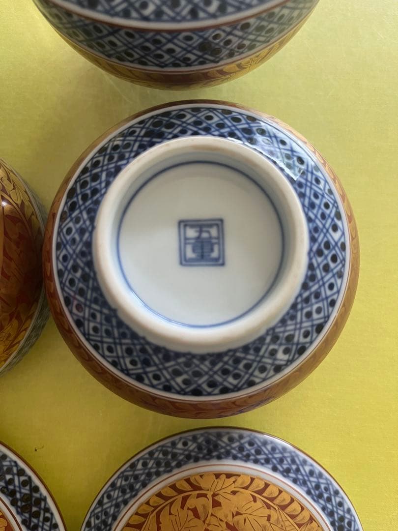 haru　清水焼　五座五重　蓋付き湯呑み　四客