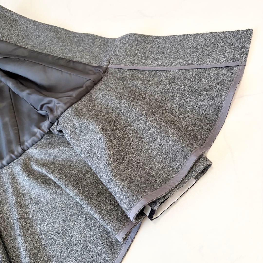 ボーダーズアットバルコニー ノーカラー ウール ジャケット ペプラム ✨希少✨