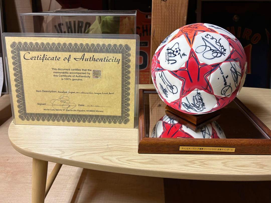 FCバルセロナ 直筆サインボール 証明書付き