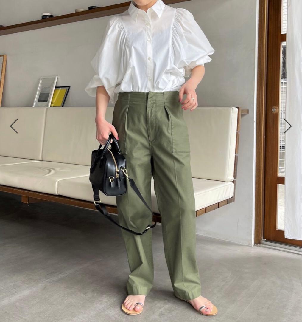 Spick and Span 未使用 パックサテンイージーカーゴパンツ