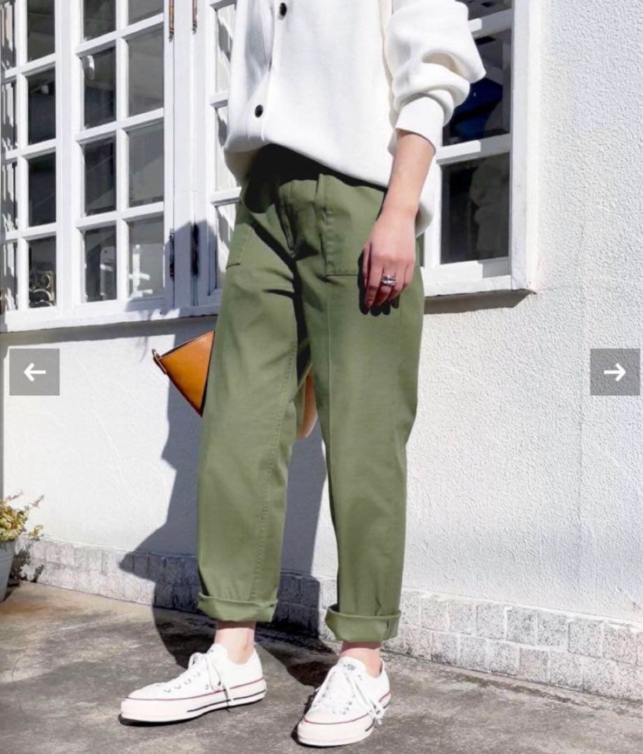 Spick and Span 未使用 パックサテンイージーカーゴパンツ