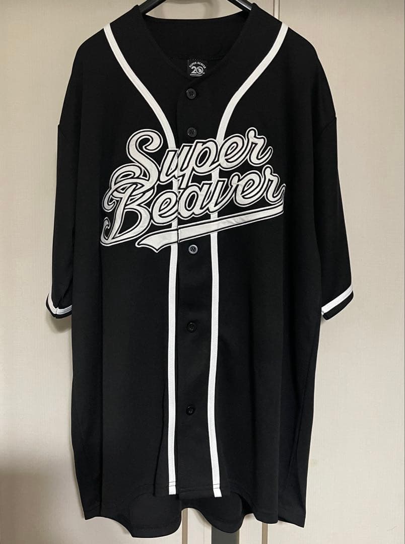 SUPER BEAVER ベースボールシャツ BLACK XL