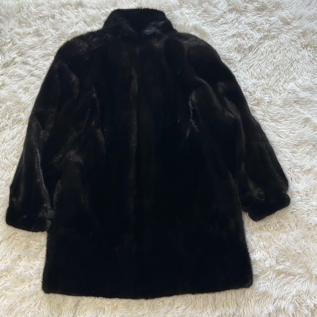 SAGA MINK  タグ付き ミンクファーコート 黒