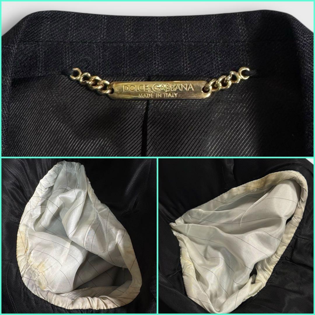 DOLCE&GABBANA 2B スーツ セットアップ 48 ストライプ