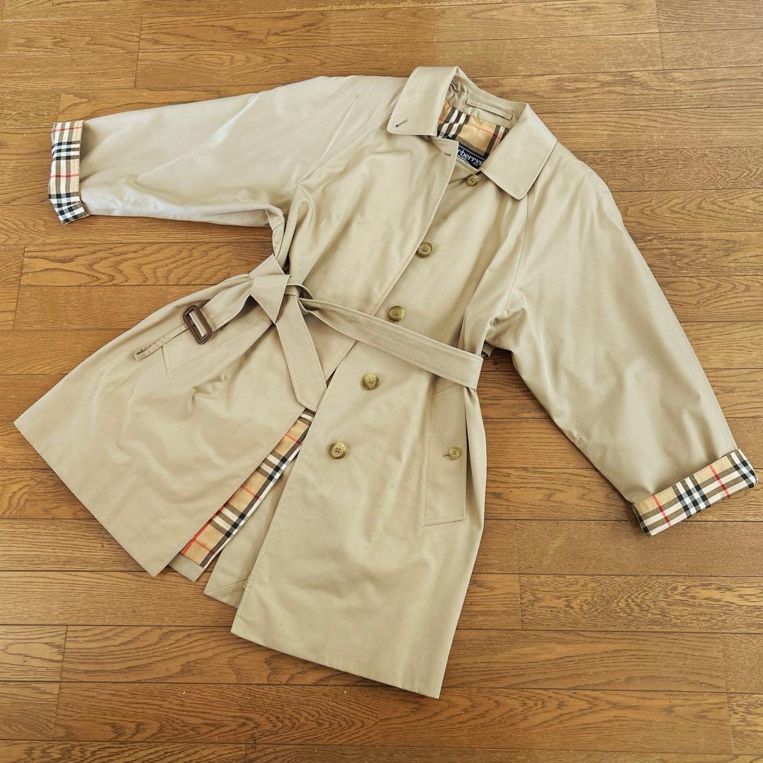 バーバリー　レトロ　レディース　ステンカラーコート コート　ベルト付