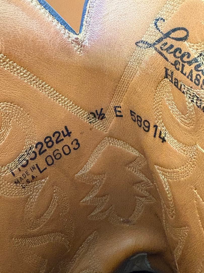 メンズ　ウエスタンブーツ　ルケーシー