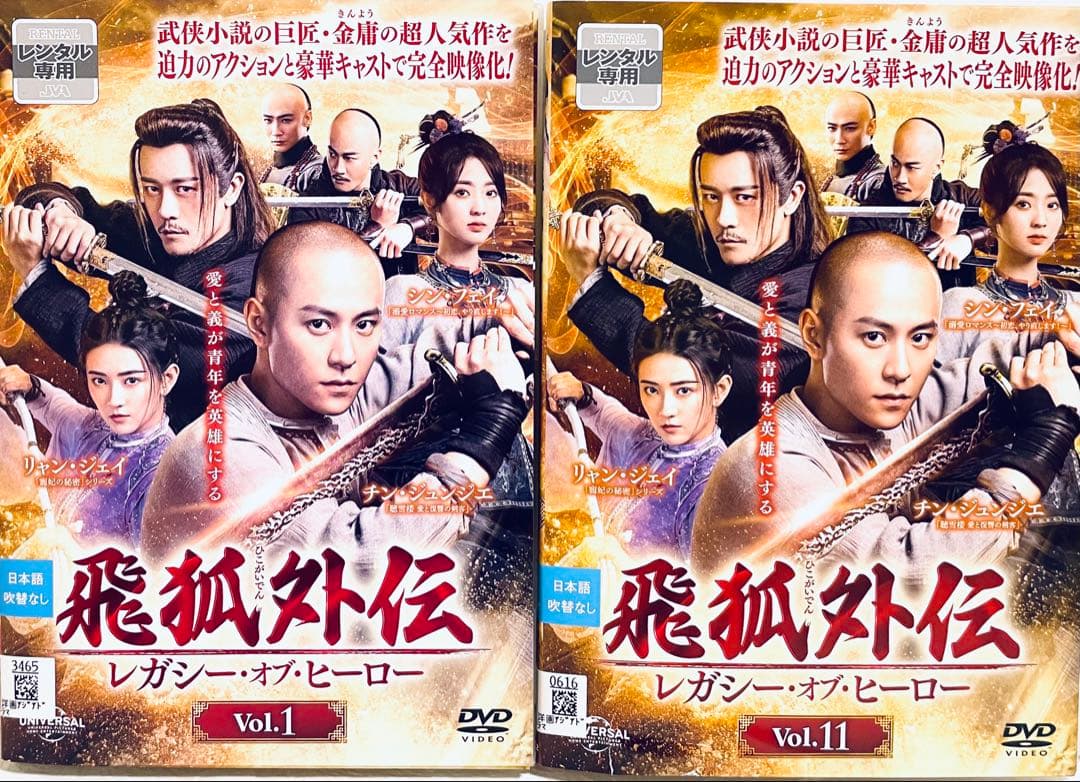 飛狐外伝　ひこがいでん レガシー・オブ・ヒーロー　【全20巻】　DVD 全巻