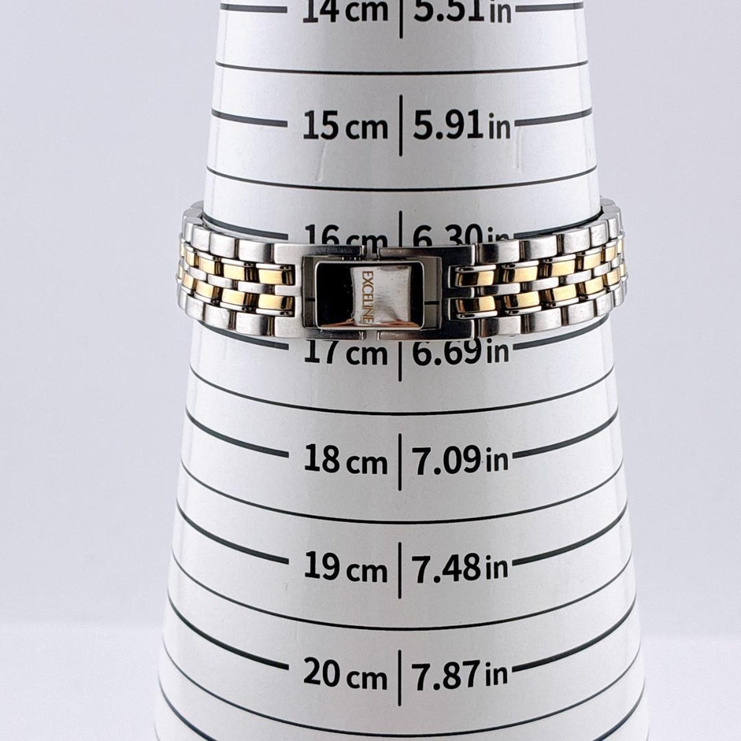 【電池交換済】SEIKO　EXCELINE　レディース腕時計　コンビ　ゴールド