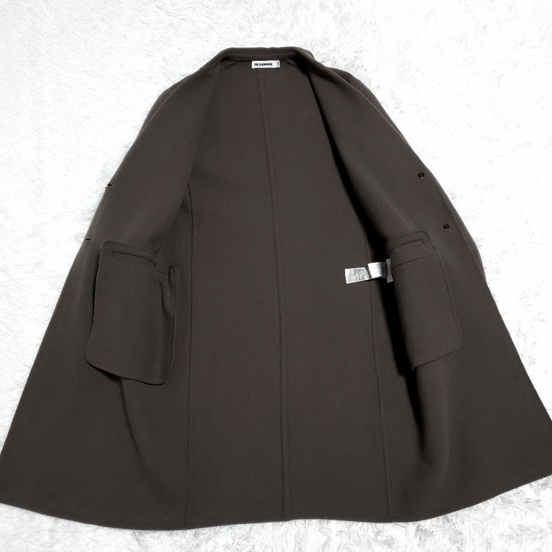 JIL SANDER　チェスターコート　シルク混　イタリア製　サイズ36　Y様