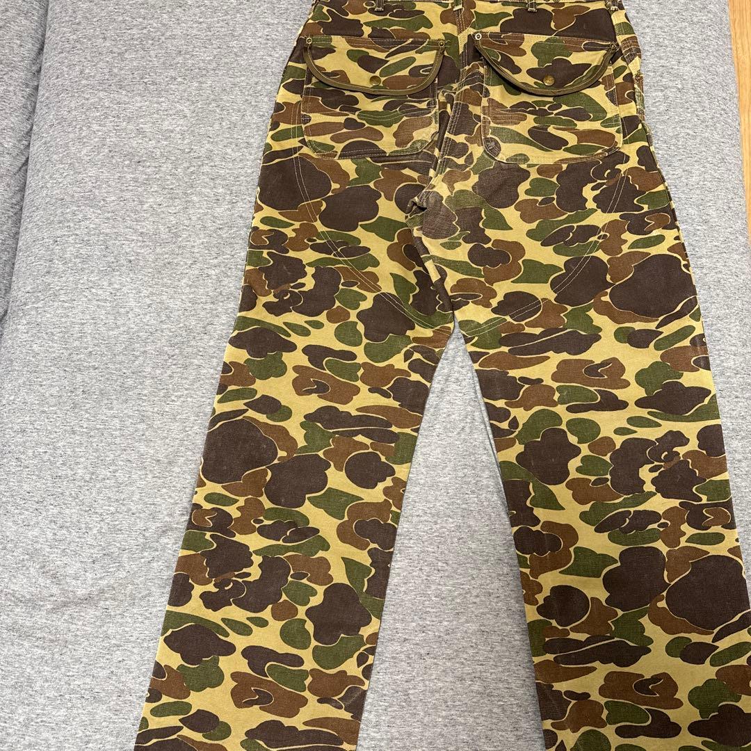 80sCarhartt カモフラージュ ワークパンツ