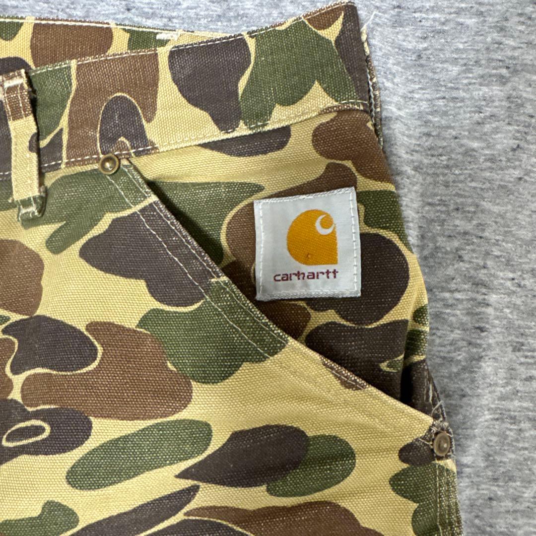 80sCarhartt カモフラージュ ワークパンツ