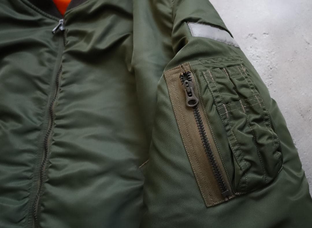 【Lサイズ】バズリクソンズ MA-1 Dタイプ リフレクター フライトジャケット