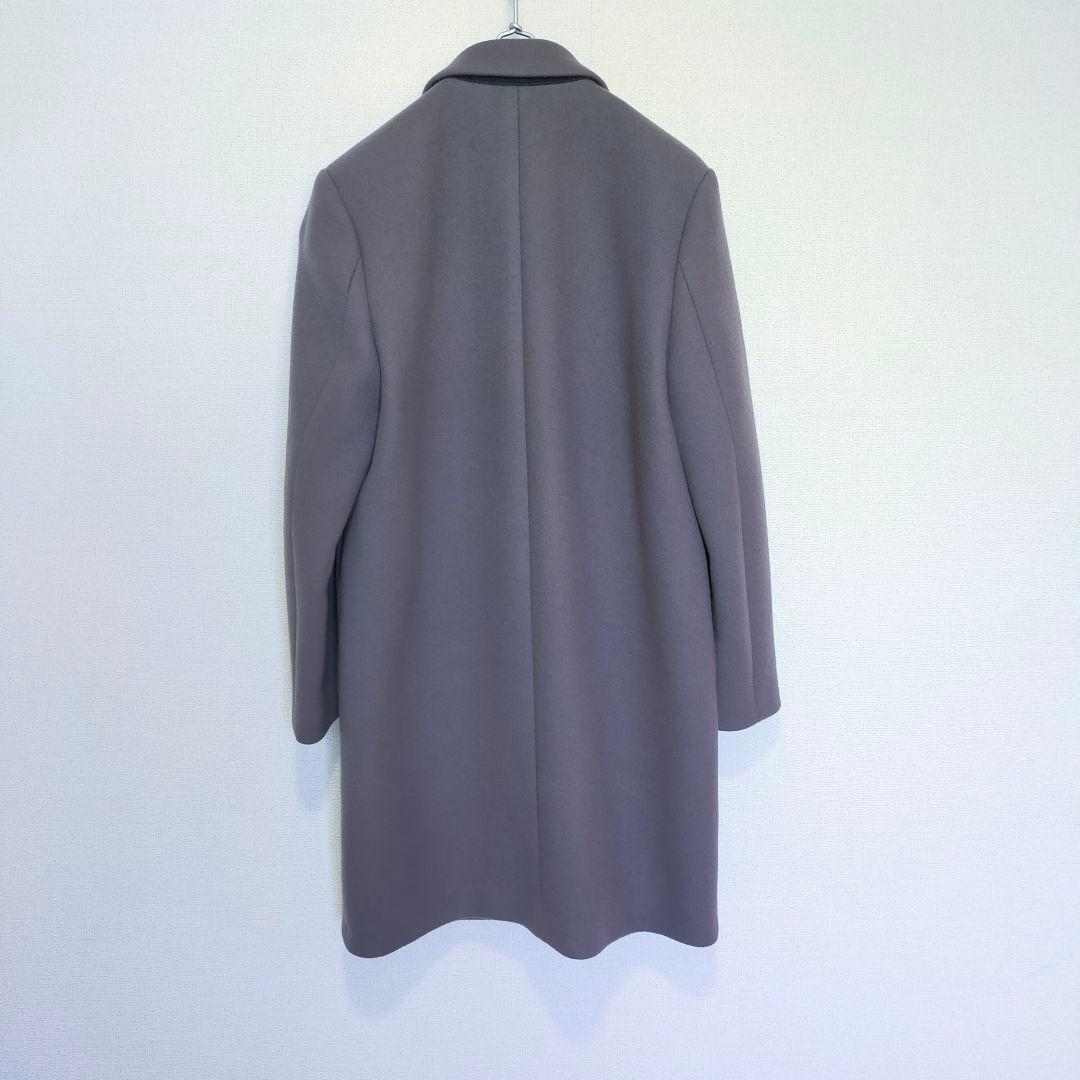 美品 UNTITLED ウールメルトン チェスターコート ダブル グレー