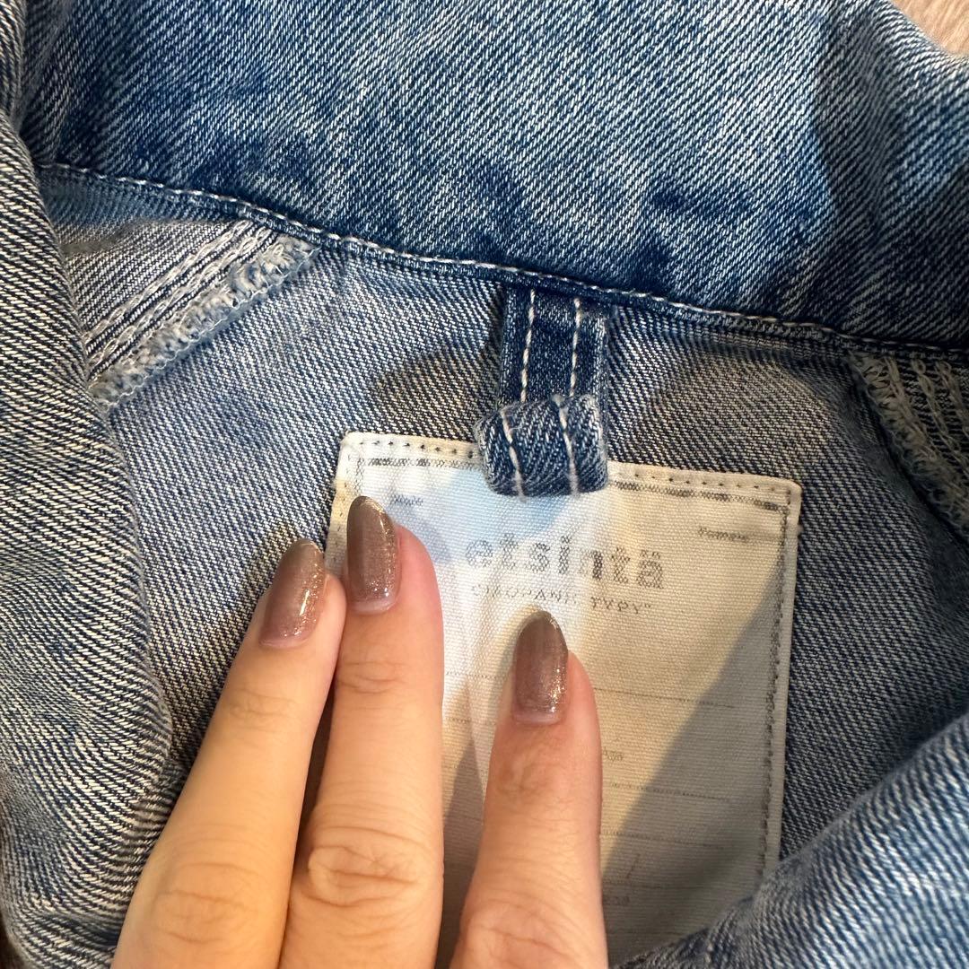 チャオパニック　エシンタ　デニムクロップド丈ジャケット