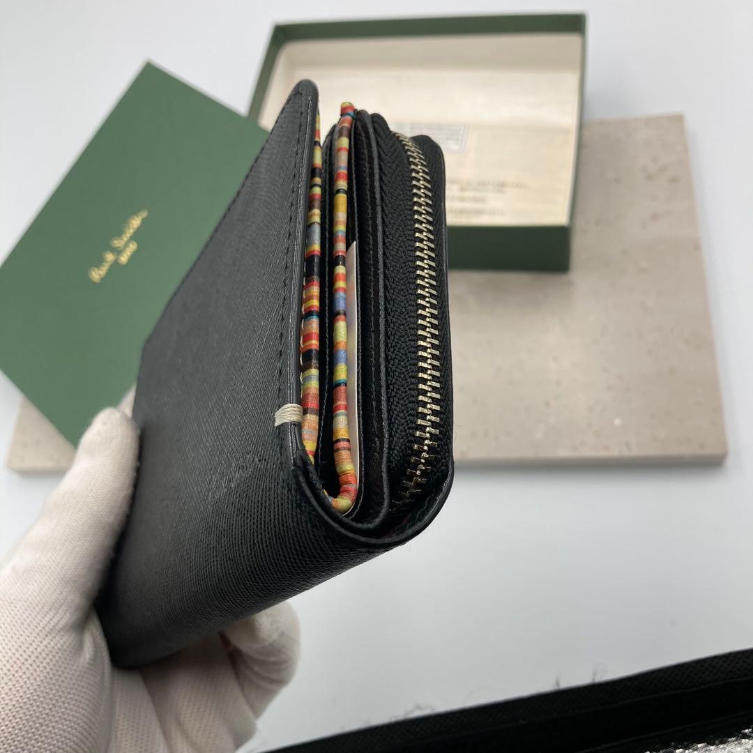 ！新品同然！　ポールスミス　折り財布　サフィアーノ　ファスナー　40A