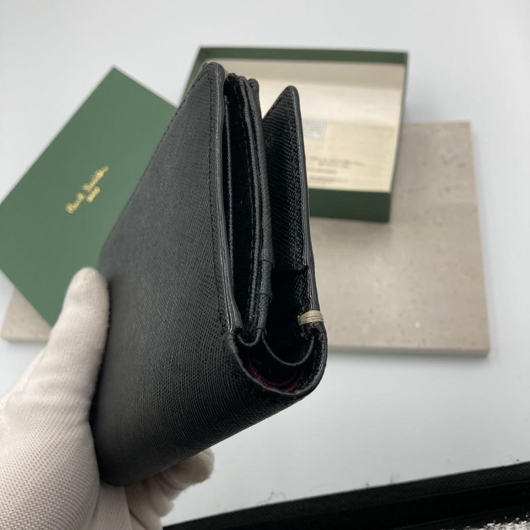 ！新品同然！　ポールスミス　折り財布　サフィアーノ　ファスナー　40A