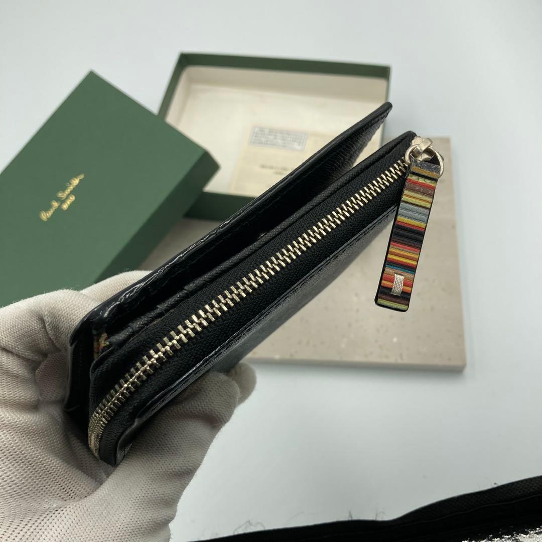 ！新品同然！　ポールスミス　折り財布　サフィアーノ　ファスナー　40A
