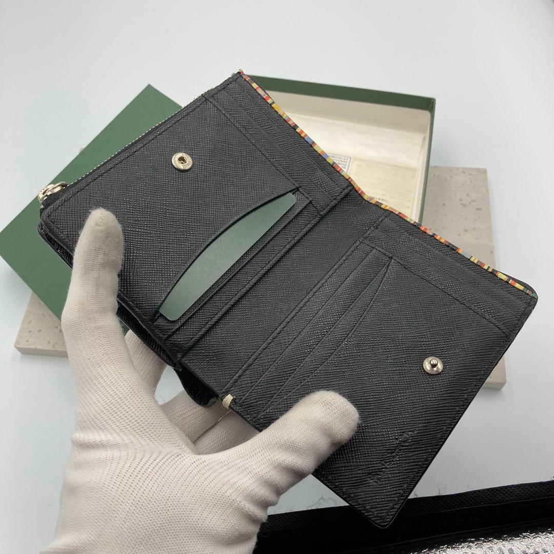 ！新品同然！　ポールスミス　折り財布　サフィアーノ　ファスナー　40A