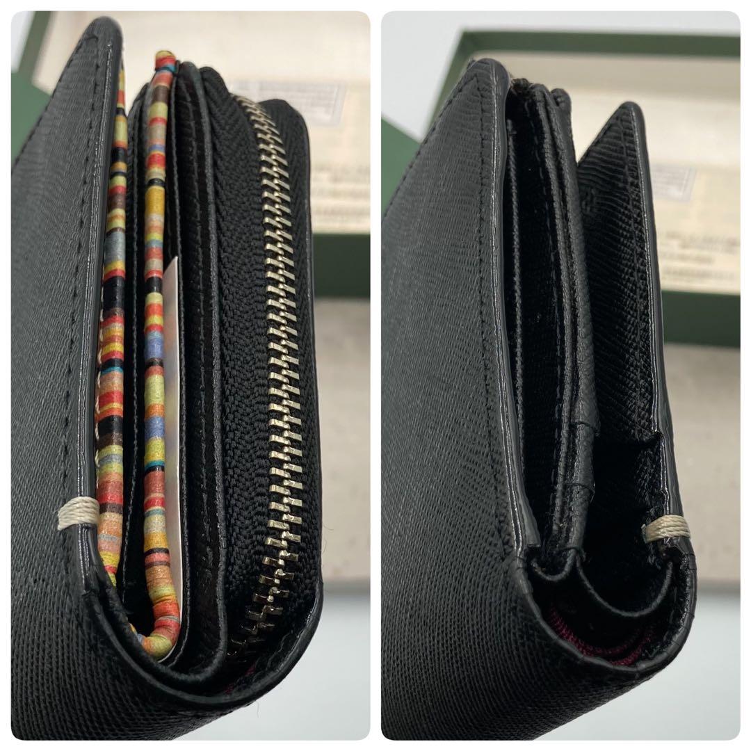 ！新品同然！　ポールスミス　折り財布　サフィアーノ　ファスナー　40A