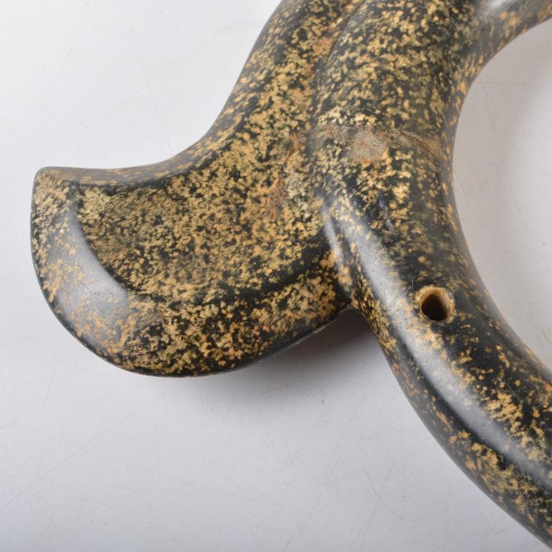 中国　玉石彫刻　神獣刻　玉器　玉壁　V　5141