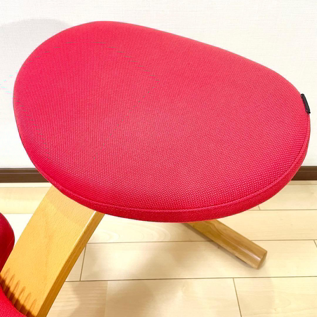 バランスラボ バランスチェア バランスイージー レッド 中古品