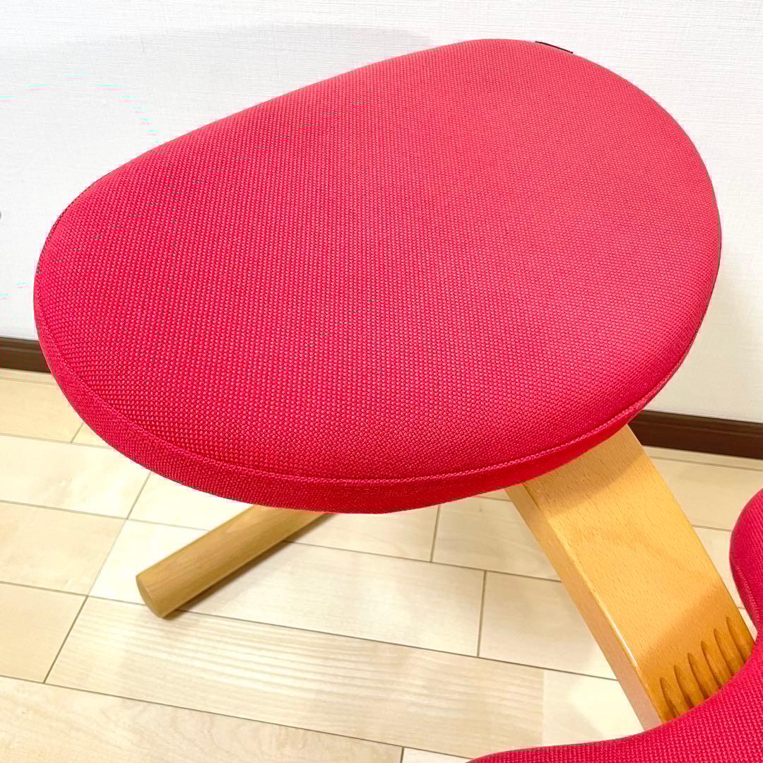 バランスラボ バランスチェア バランスイージー レッド 中古品