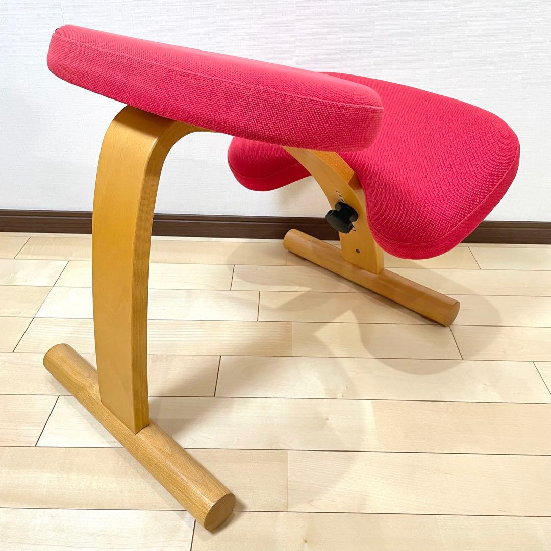 バランスラボ バランスチェア バランスイージー レッド 中古品