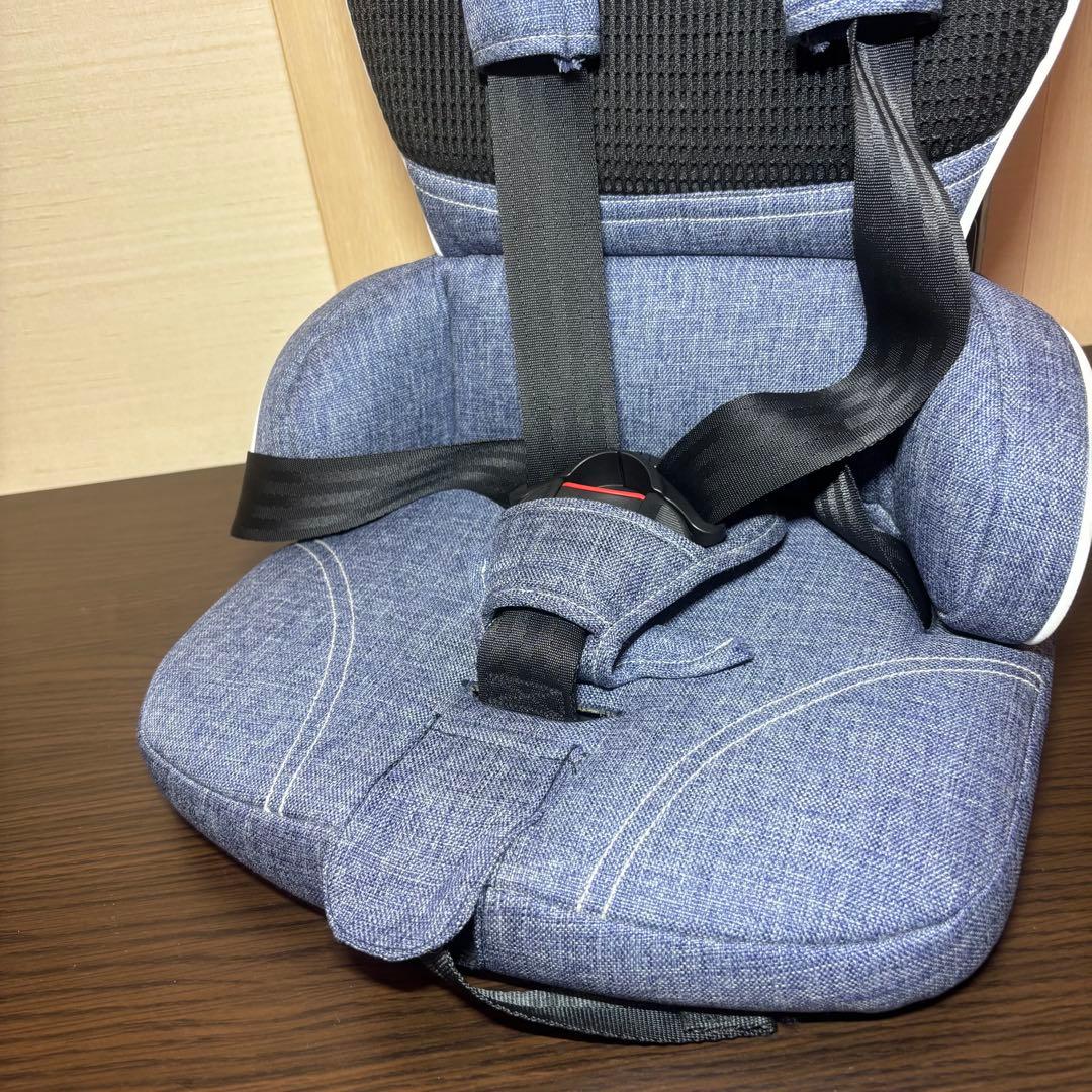 【美品】 日本育児 チャイルドシート トラベルベストECプラス デニム