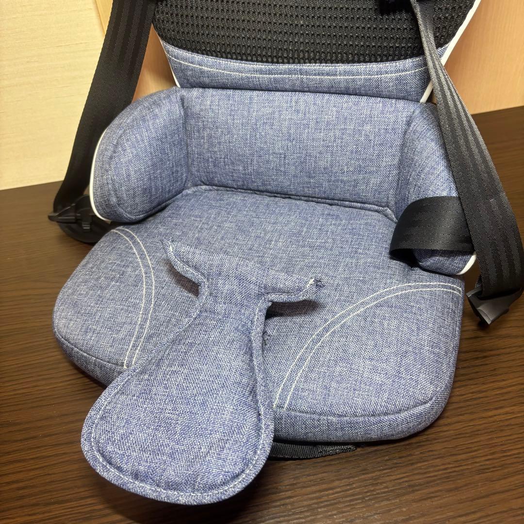 【美品】 日本育児 チャイルドシート トラベルベストECプラス デニム