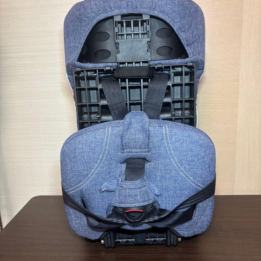 【美品】 日本育児 チャイルドシート トラベルベストECプラス デニム