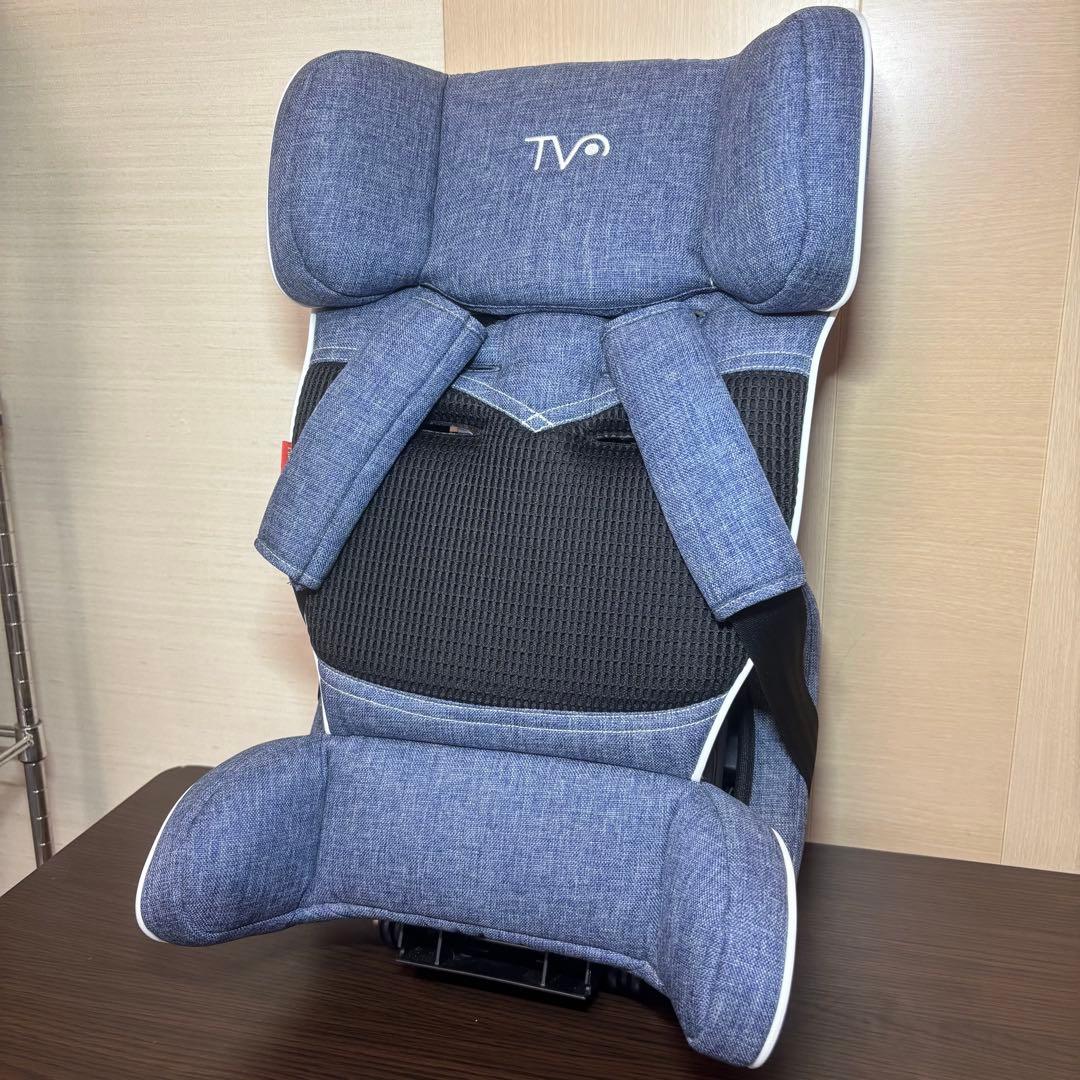 【美品】 日本育児 チャイルドシート トラベルベストECプラス デニム