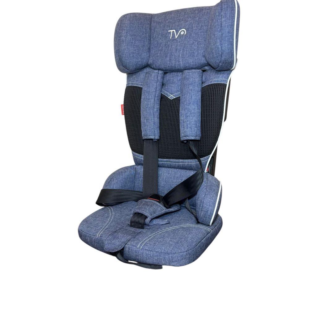 【美品】 日本育児 チャイルドシート トラベルベストECプラス デニム