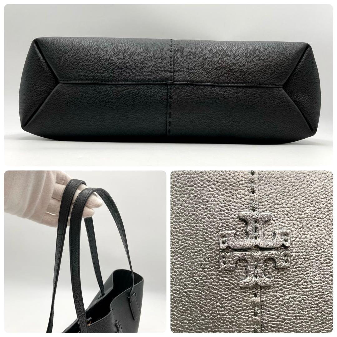 Ken✨ TORY BURCH マックグロー トートバッグ レザー 黒